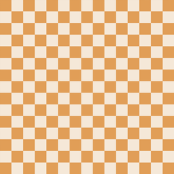 Halloween Checks in Pumpkin on Cream