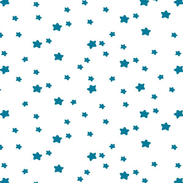 Star Light in Peacock on White