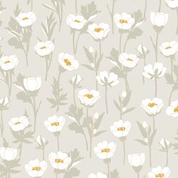 Field of Buttercups in French Gray