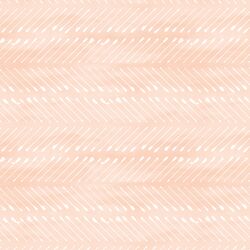 Chevron Arrows in White on Barely Blush Wash