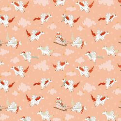 Unicorn Santa in Peachy Pink