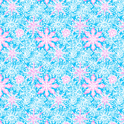 Little Poinciana Snowflakes in Biscayne Blue