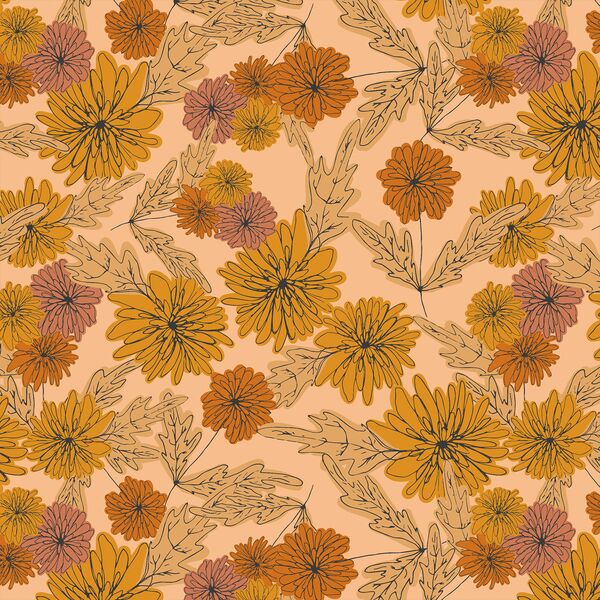 Chrysanthemum in Peach