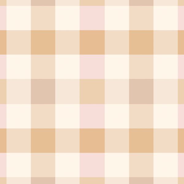 Large Gingham in Garden
