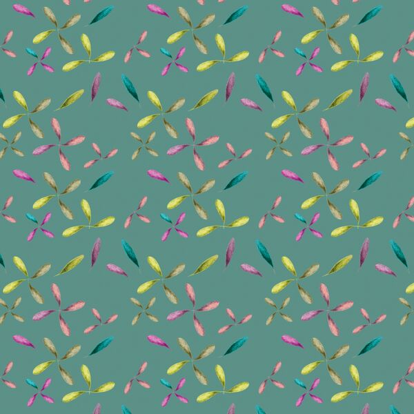 Petals in Mineral Green