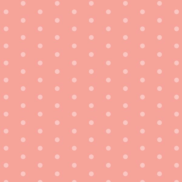 Polka Dots in Coral Pink
