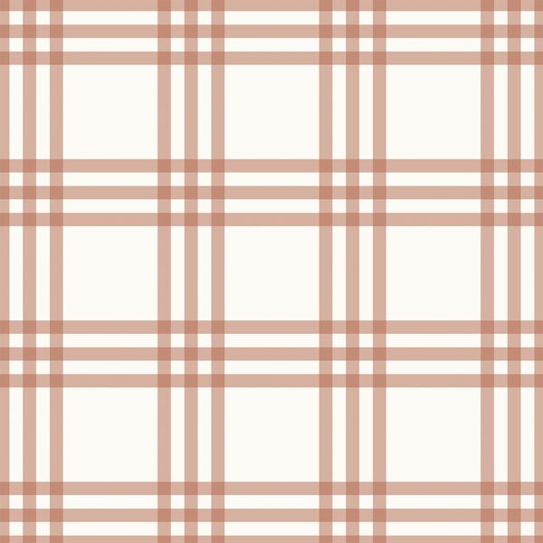 Triple Check in Muted Orange