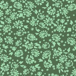 Tonal Daisies in Kale