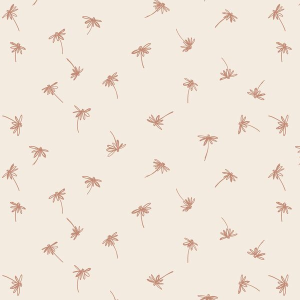 Ditsy Daisy in Sienna on Egret
