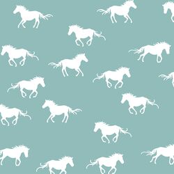 Horse Silhouette in Pool