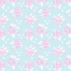 Little Rose Dot in Aqua