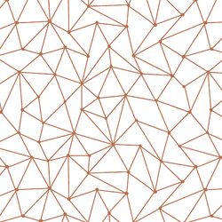 Astral Nights in Terracotta on White