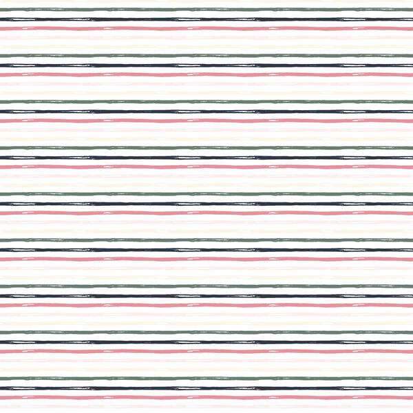 Little Watercolor Stripes in Ballet