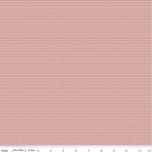 Micro Gingham in Canyon Rose