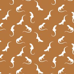 Iguana Silhouette in Ginger
