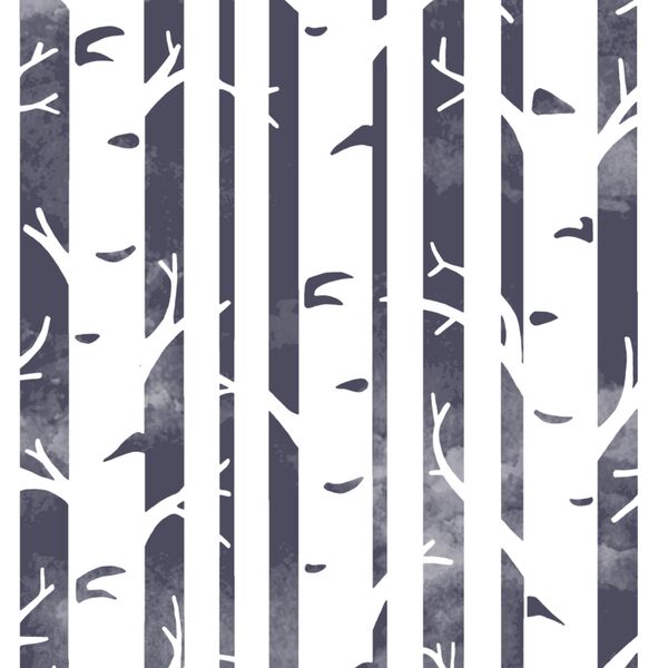 Big Birches in Ink
