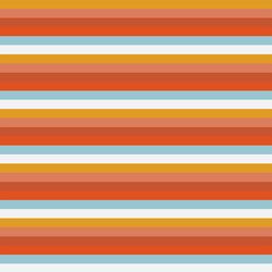 Seventies Stripe in Rainbow