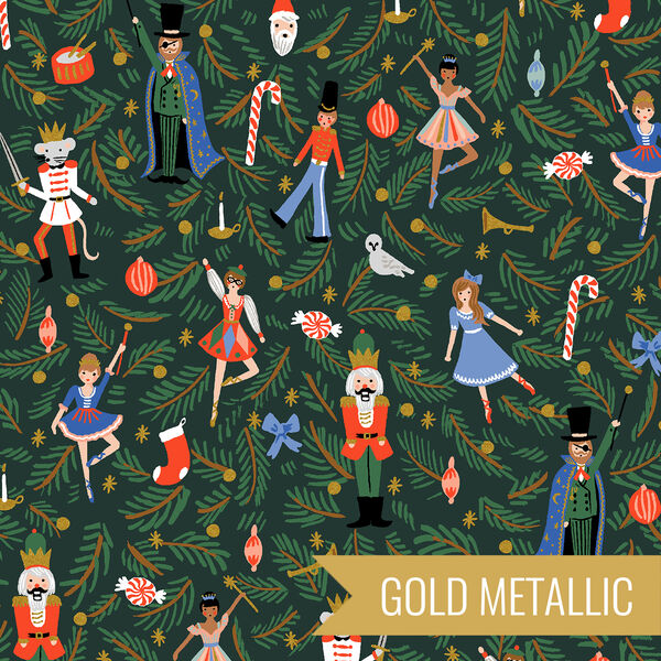 Nutcracker in Evergreen Metallic