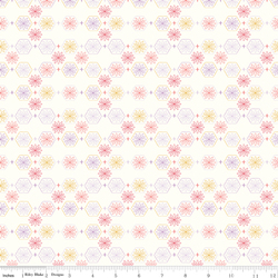 Floral Hexies in Cloud
