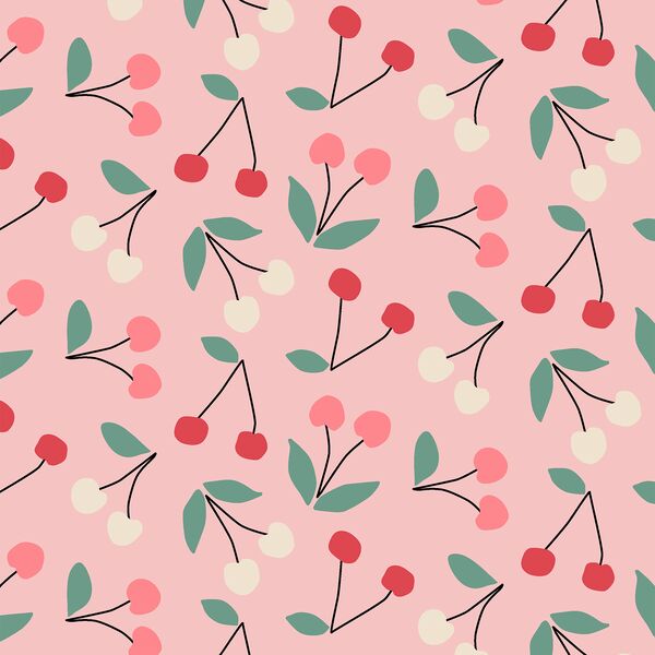 Cherries in Bubblegum Pink