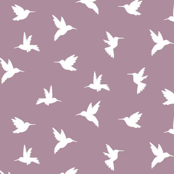 Hummingbird Silhouette in Celestial