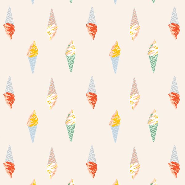 Ice Cream Parlor in Summer Sunshine