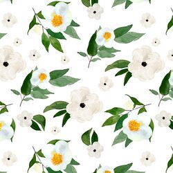 Large Spring Blooms in White