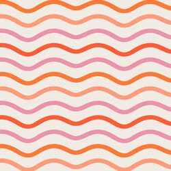 Wave Stripe in Valentine
