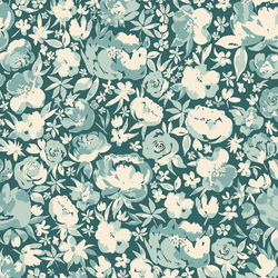 Wild Roses in River Blue