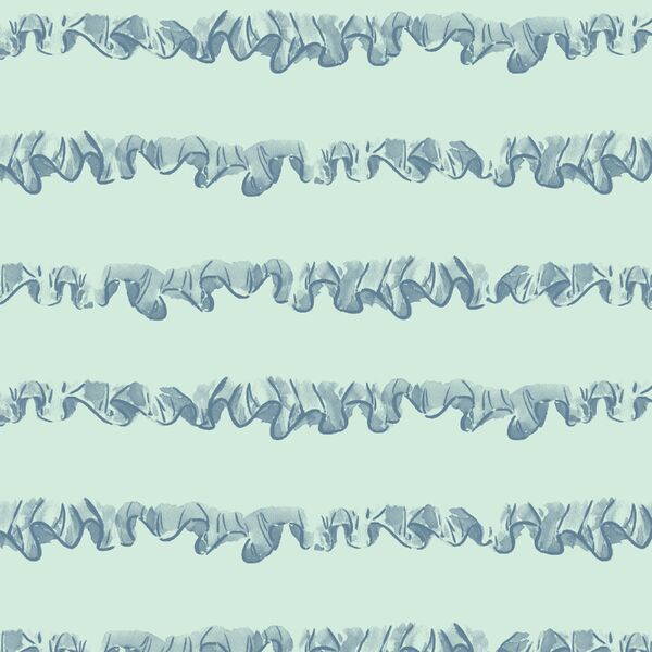 Ruffle Stripe in Cloud Blue