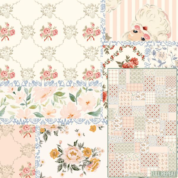 Charming Christmas Patch Quilt in Vintage
