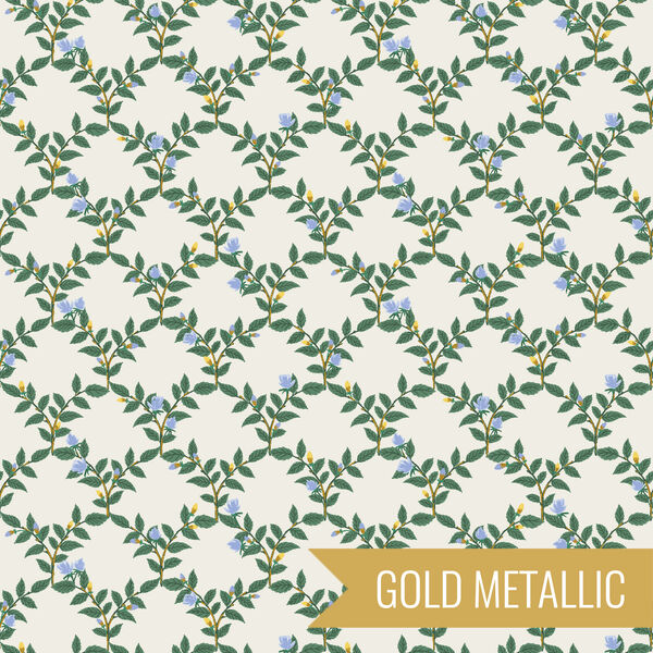 Arbor Rose in Cream Metallic
