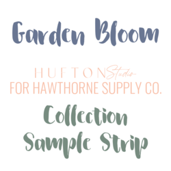 Garden Bloom Sample Strip