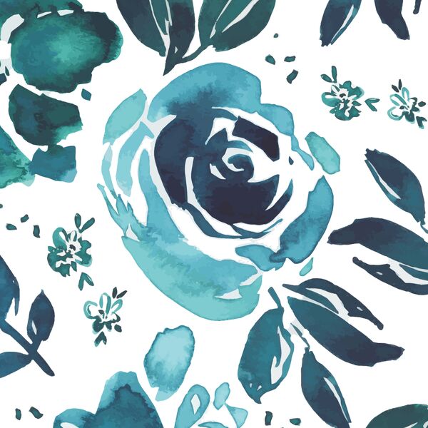 Large Aquarelle Blooms in Ocean