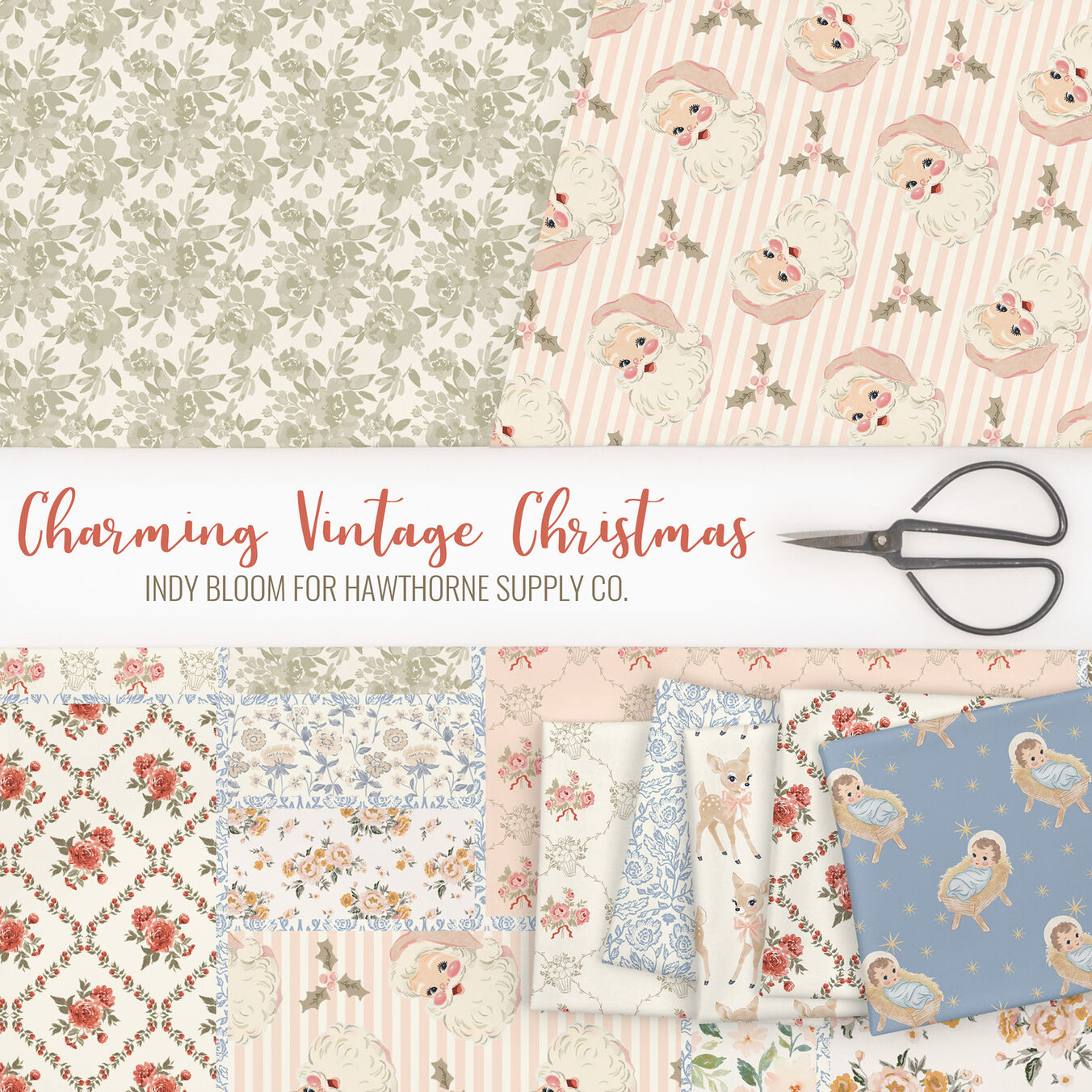 Charming Vintage Christmas Poster Image