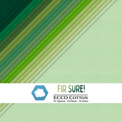 Ecco Cotton 10" Square Pack in Fir Sure