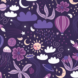 Sea and Space in Purple