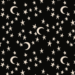 Moonlit Stars in Dark Night