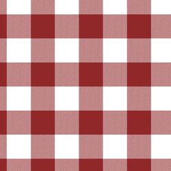 Winter Gingham in Cranberry