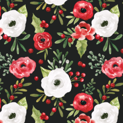Winter Roses in Midnight