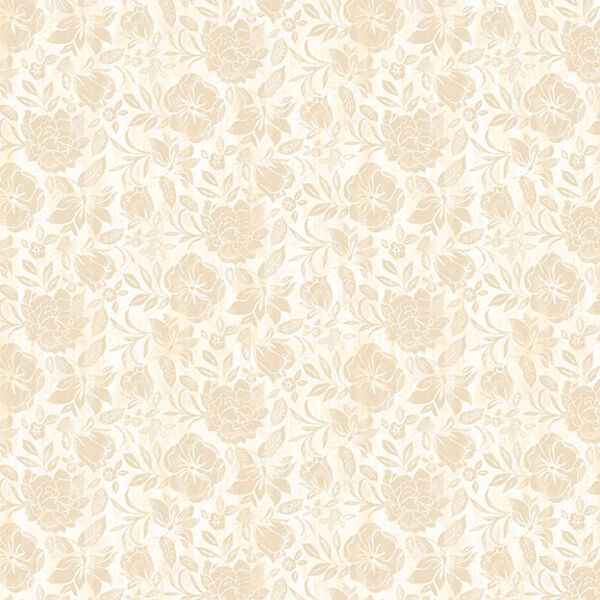Tonal Floral in Cream Tan