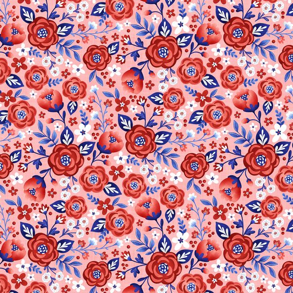 All American Floral in Watermelon