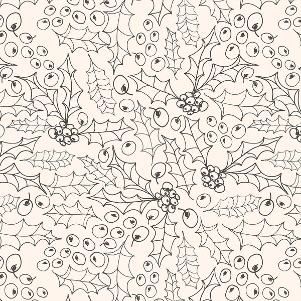 Holly Sketch in Iron on Cloud