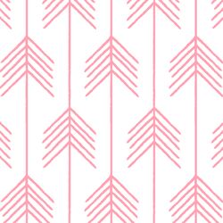 Vanes in Rose Pink on White