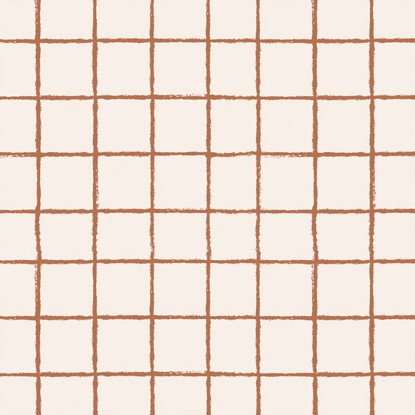 Garden Grid in Warm Terracotta