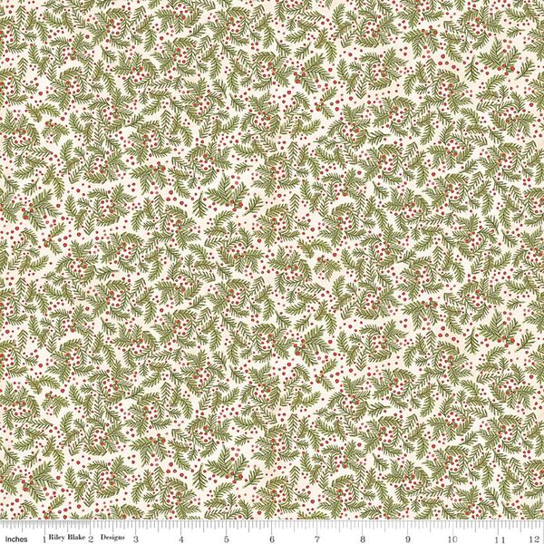 Pine & Berries in Cotton