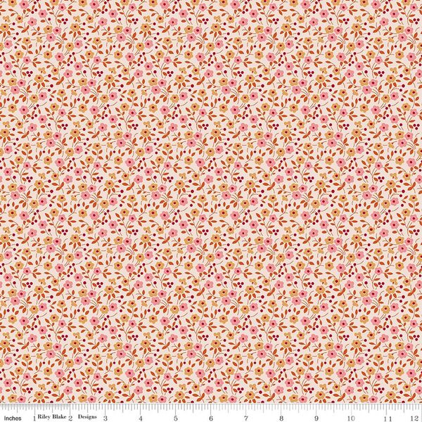 Floral in Coral
