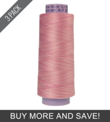 So Soft Pink (9090-9837) - Silk Finish Cotton Multi 50wt - 1500 Yards (3 Pack)