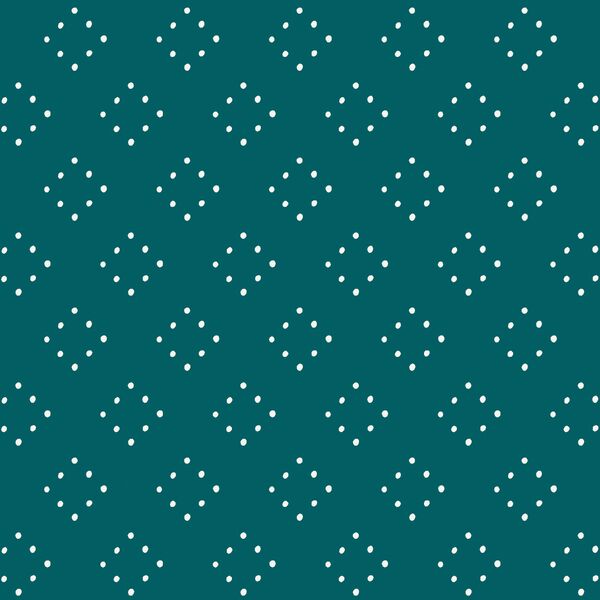 Winter Diamond Dots in Teal