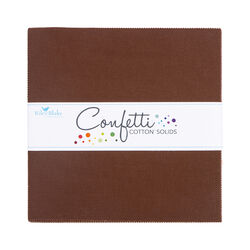 Confetti Cotton 10" Square Pack in Brownie